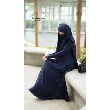 Zea Cargo & French Khimar By khumazz | Abaya trendy | French Khimar syar'i French Khimar Navy