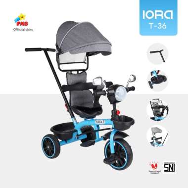 Sepeda Roda Tiga Tricycle Iora T36 – PMB Toys Merah