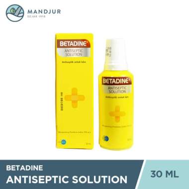 Betadine 30 mL - Antiseptik untuk Luka Lecet, Luka Jatuh, Luka Gores