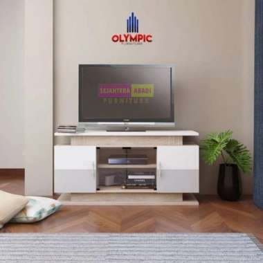 Olympic furniture rak tv navaro, rak tv kayu, lemari tv, meja tv, entertainment set, audio video rac