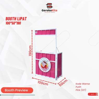 Booth Lipat Hollow 100x50x190