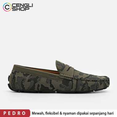 SEPATU PEDRO LOAFER PRIA ORIGINAL LOAFERS SLIP ON PANSUS ASLI ORI BRANDED HIJAU GREEN PM099