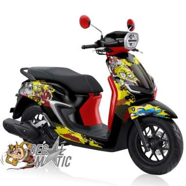 Decal Stylo 160 Full Body - Sticker full body Variasi Skotlet full Honda Stilo 160 Spongebob Zombie 
