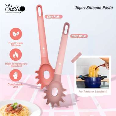 Spatula Silikon Pasta Food Grade Topaz Stein Clay Pink