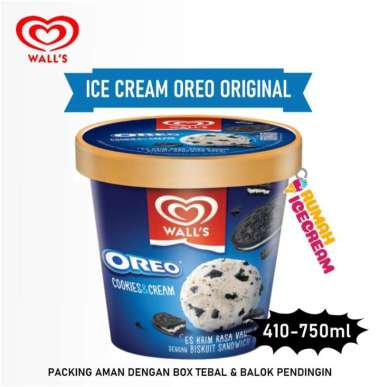 Ice Cream / Es Krim Oreo Walls Oreo Original 410ml
