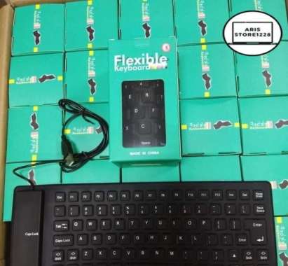 Keyboard Flexible Silicon Keyboard Laptop Lipat Gulung Portable
