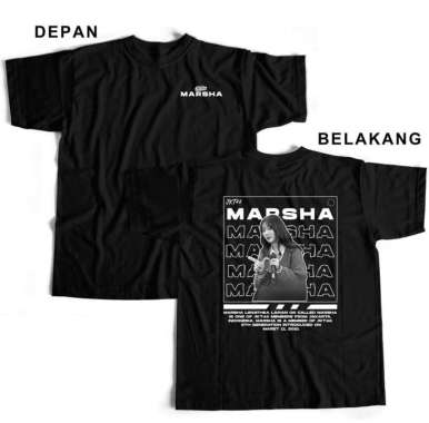 Kaos TSHIRT Baju Obral Murah Combed 30S Distro My Oshi MARSHA MEMBER JKT 48 Viral Streetwear polos c