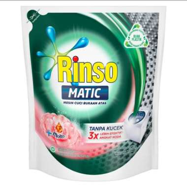 Rinso matic deterjen cair bukaan atas / bukaan depan 1.4 liter bukaan atas