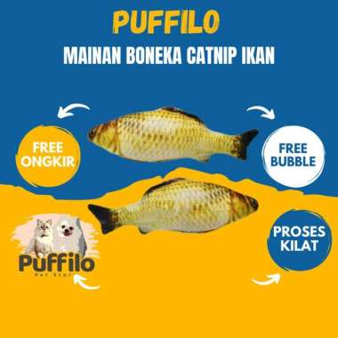 MAINAN HEWAN PELIHARAAN BONEKA CATNIP IKAN MAS