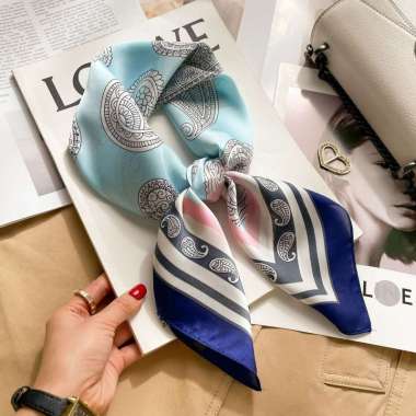 AVERY 70x70cm Korean syal scarf leher scarf tas neck scarf 195