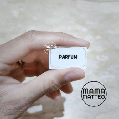 STICKER BENING Label Nama Botol Refill Isi Ulang Stiker Transparan Sticker Only Parfum