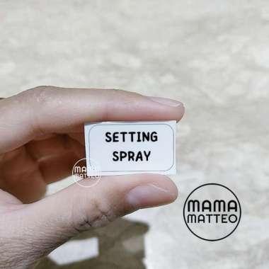 STICKER BENING Label Nama Botol Refill Isi Ulang Stiker Skin Care Muka Sticker Only Setting Spray