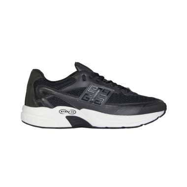[12.12 Dealcember] Givenchy NFNTY-52 Synthetic Leather and Mesh Sneakers Black 43 Black