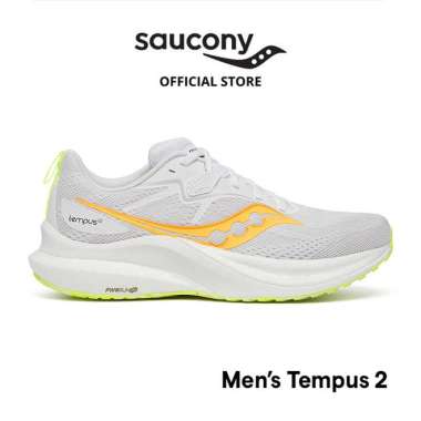 Sepatu Lari Pria SAUCONY Shoes Tempus 2 Men 43 WHITE/VO2
