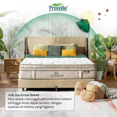 Tempat Tidur Matrass Procella Springbed Elysian dengan Comfort Level Medium Soft Kasur,180x200
