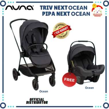 Nuna Triv Next Stroller FREE BASSINET / CARSEAT Oceanfreepipa