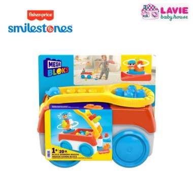 Mega Blocks Spinning Wagon - Mainan Balok Anak