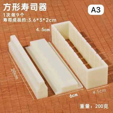 JW2317 Cetakan Sushi Roll Gulungan Sushi Maker Otomatis Praktis Motif Bulat Kotak Hati Kimbab Gulung