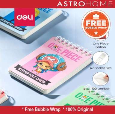 Deli EN005 Buku Catatan Tulis Kecil Ukuran Kantung Deli Mini Spiral Notebook Pocket Size One Piece U