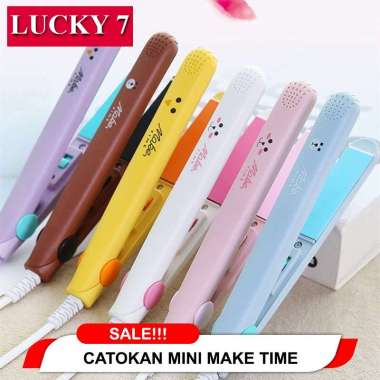 Catokan Rambut Mini 2 in 1 Lurus dan Keriting [ RANDOM ]