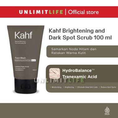 KAHF FACE SCRUB Gentle Exfoliating Face Scrub Pria Cowok (coklat )
