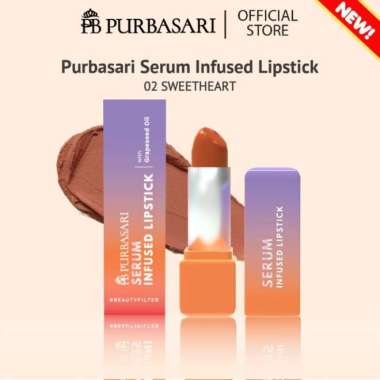 Purbasari Serum Infused Lipstick / Lipstick Tahan Lama Anti Geser / Lipstick Serum 04.PRECIOUS