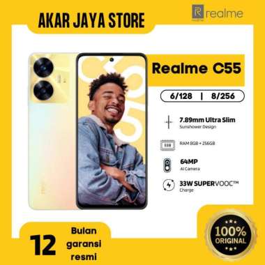 Realme C55 NFC 8/256 GB | Realme C55 NFC 6/128 GB Garansi Resmi Realme C55 8/256 GB Sunshower