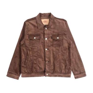 JAKET PRIA - EMERALD TRUCKER BROWN CORDUROY JACKET - JAKET CORDUROY L