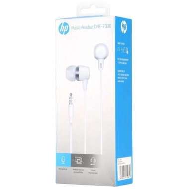 HP Headset Earphone HP DHE - 7000 Wired Bass Android iPhone Original