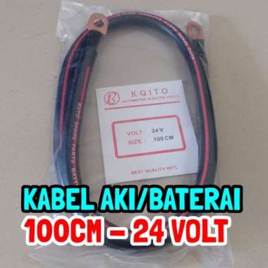 Kabel aki/Baterai 100cm 24Volt