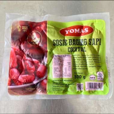 Yomas Sosis Sapi Cocktail Merah 500gr / Yomas Sosis Cocktail Merah