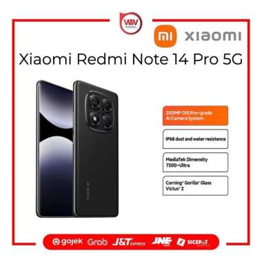 Hp Xiaomi Redmi Note 14 Pro 5G Ram 12GB Internal 512GB Garansi Resmi Black