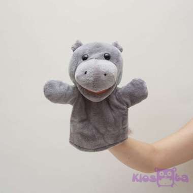 Boneka tangan handpuppet kuda nil hippo