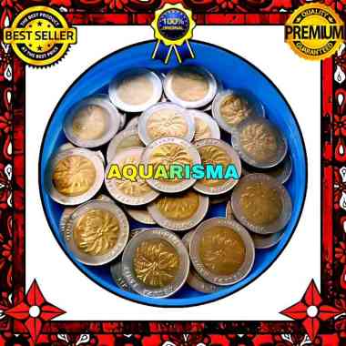 KOLEKSI NUMISMATIK - UANG KOIN KUNO BIMETAL 1000 RUPIAH KELAPA SAWIT TAHUN 1999 GOOD QUALITY