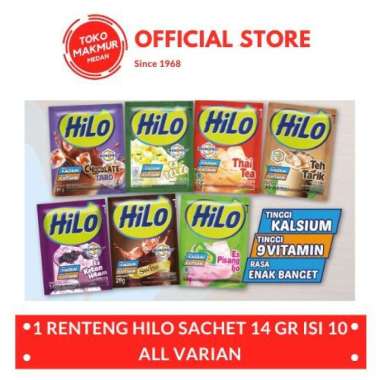 1 RENTENG HILO SACHET ISI 10 SACHET CHOCOLATE