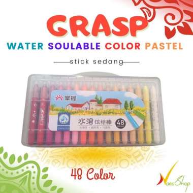 Crayon Grasp 48 warna Water Soulable stik Sedang Besar 48 Warna