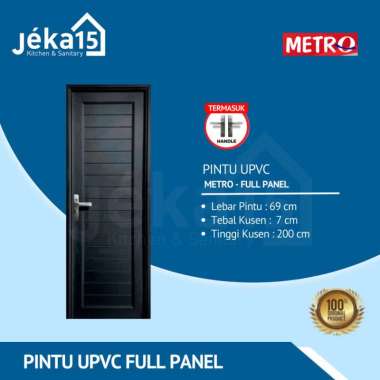 METRO PINTU UPVC FULL PANEL | PINTU UPVC KAMAR MANDI Kanan