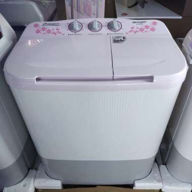 SHARP PUREMAGIC MESIN CUCI TWIN TUB 7 KG EST80MW (AREA CILEGON MERAK)