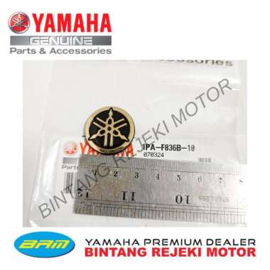 EMBLEM, LOGO GARPUTALA YAMAHA GOLD 2,5 CM 1PA-F836B-10