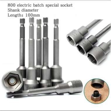 MATA SOCK MAGNETIC DRIVER SOCKET HEX 1/4 MAGNETIC ROOFING 8MM - 19MM 14 mm