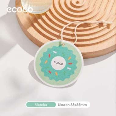 ECOCO Donut Dishwashing Cotton - Spons Pembersih Spons Pencuci Spons Cuci Piring Matcha