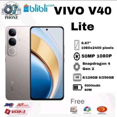 VIVO V40 Lite 4G 8/256GB & 8/128GB GARANSI RESMI INDONESIA 8/128GB Violet