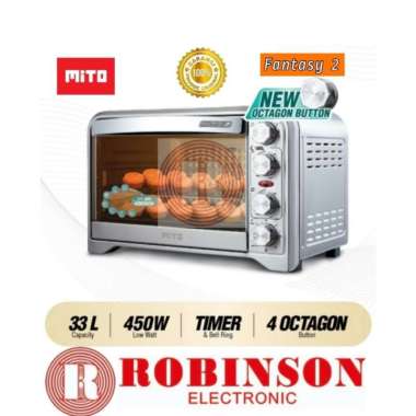 MITO OVEN LISTRIK FANTASY 2 LOW WATT 33 LITER - MO888 (MEDAN)