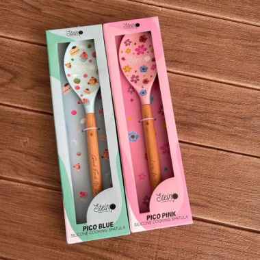 Stein Steincookware Pico Spatula Sutil Spoon Kayu Spatula Baking Ori BLUE