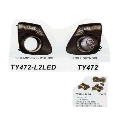 FOGLAMP/LAMPU KABUT DLAA TY472 L2 LED TOYOTA ALTIS L2 LED 2011
