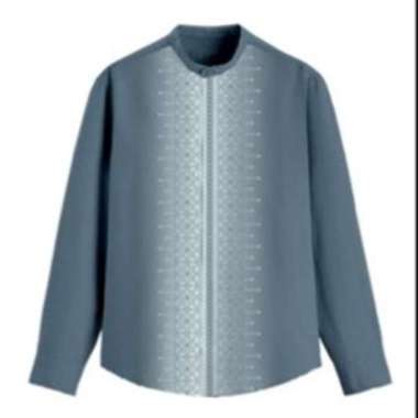 M231 Kemeja Pria Koko Panjang Abu 0847 XL