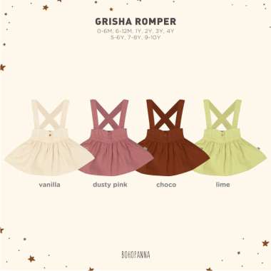 BOHOPANNA - GRISHA ROMPER - ROMPER ANAK 7-8Y LIME