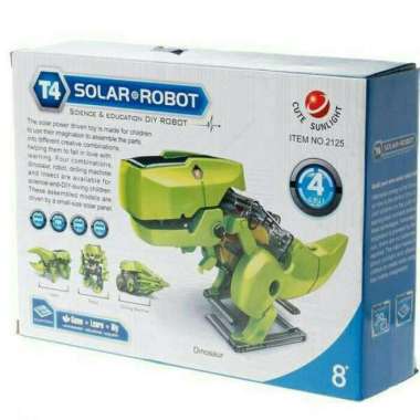 mainan edukasi robot solar cell 4 in 1 transforming solar cell robot