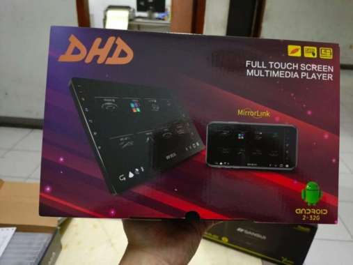 TV android mobil 9" Ram 2/32 merek DHD
