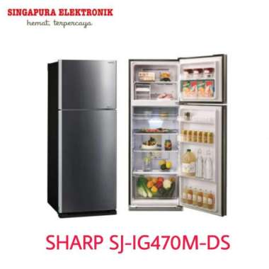 Sharp Kulkas 2 Pintu SJ-IG470M-DS